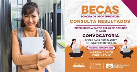 becas y creditos sonora resultados 2023